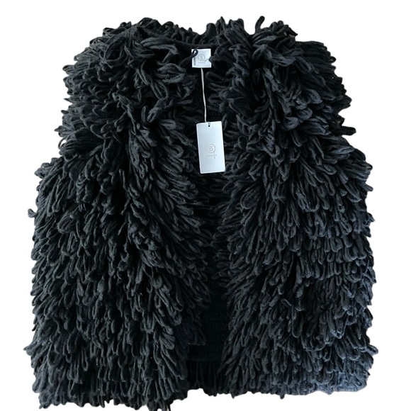 NWT Bogner Paria Black Wool Alpaca Loop Mop Vest Women’s ONE SIZE $850 🔥 - Picture 3 of 15